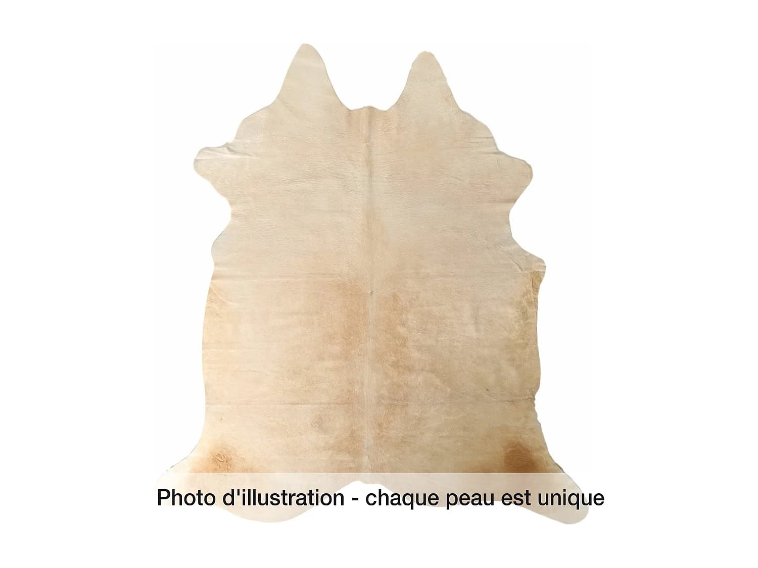 Tapis Authentique en Peau de Vache Tons Neutres et Doux