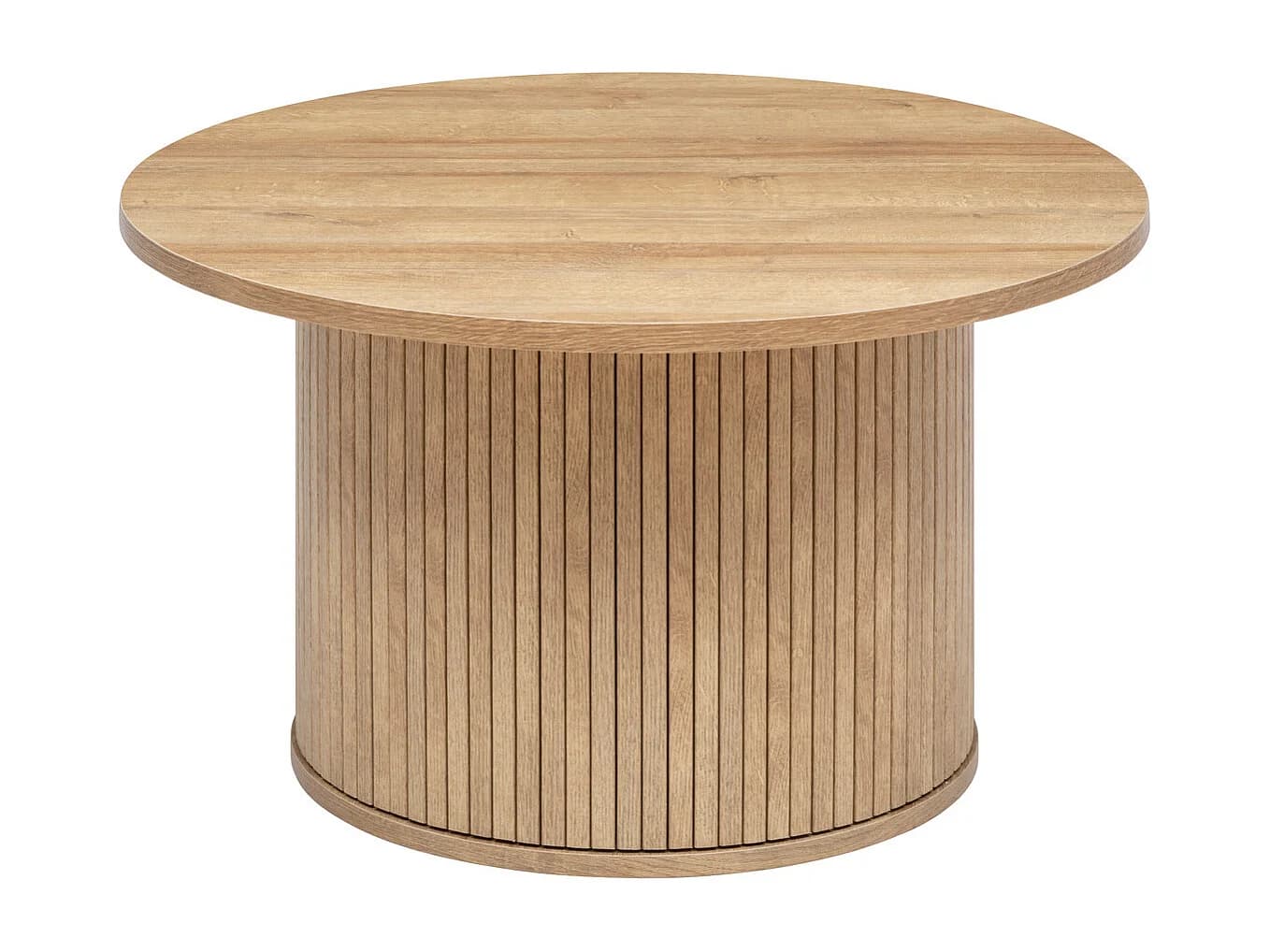 Table basse placage effet bois D 70 x P 40 cm