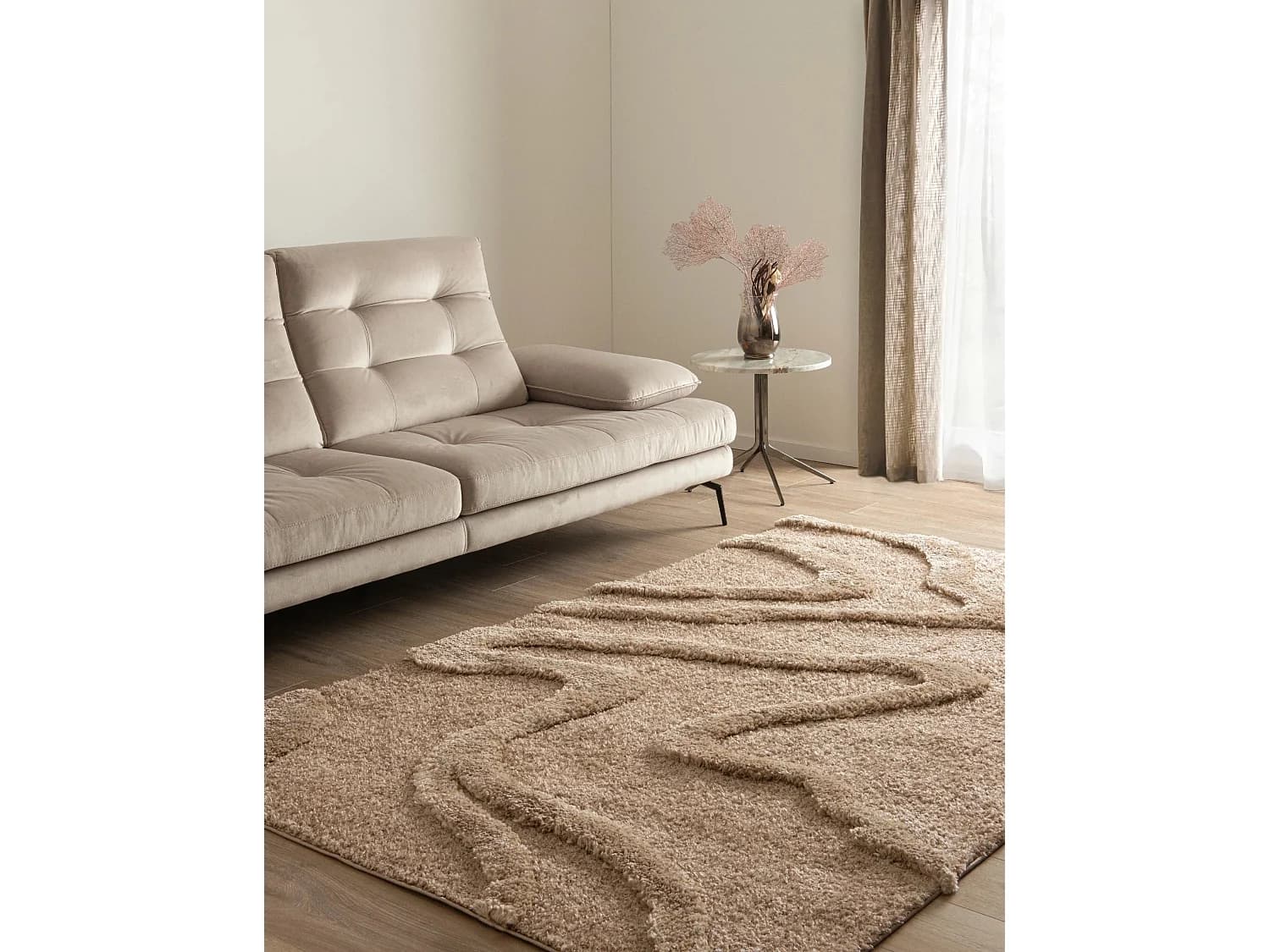Tapis shaggy 240x305 brun Thun Arbor