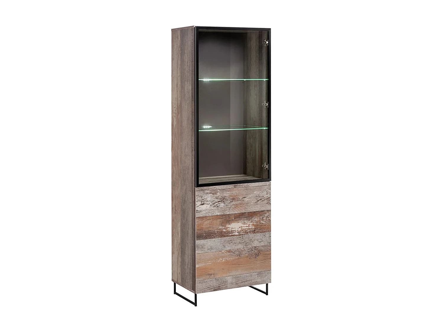 Vaisselier Design 2 Étagères "Plank" 194cm Naturel