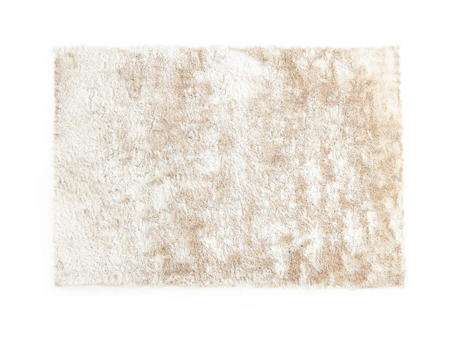Tapis shaggy à poils longs ultra doux - 200 x 290 cm - Beige - DOLCE