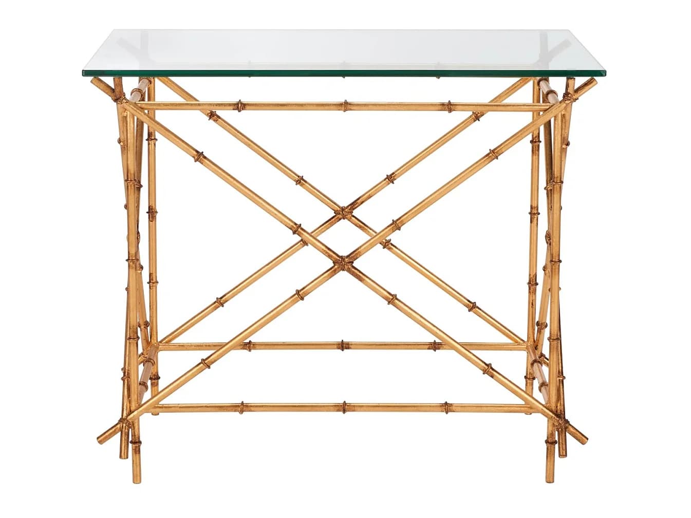 Table d'appoint Or et transparent 39 X 69 X 58.92 cm - Argie