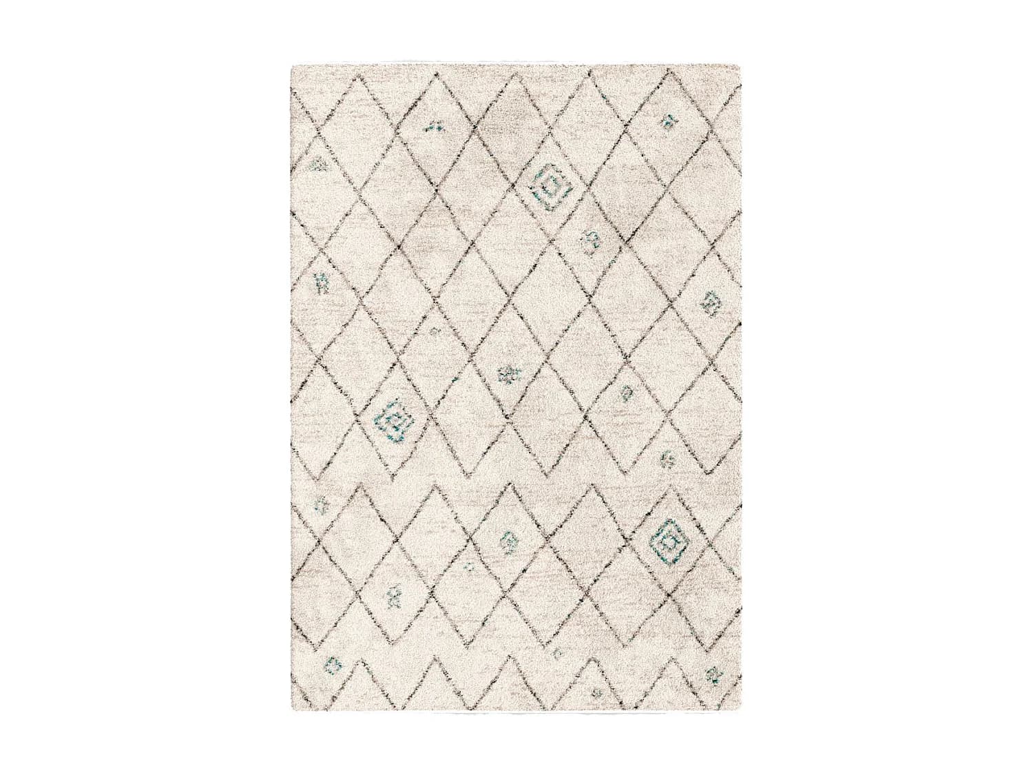 Tapis shaggy tissé motif berbère AMORE 2