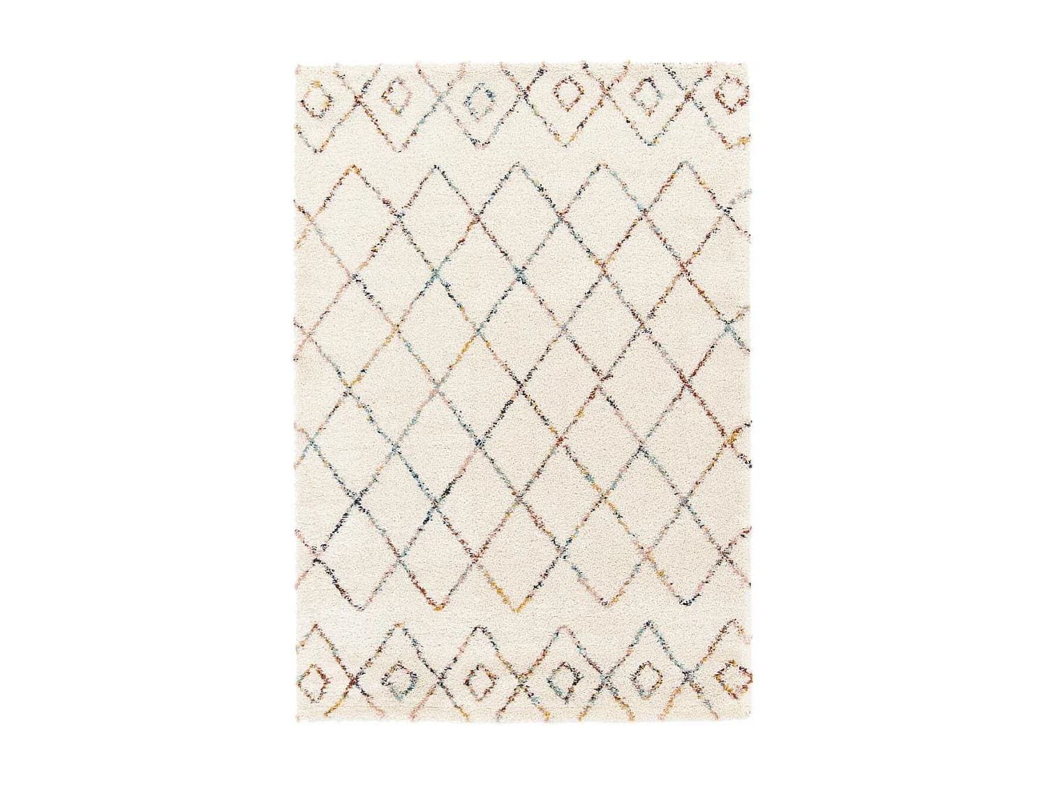 Tapis shaggy tissé motif abstrait AMORE 8