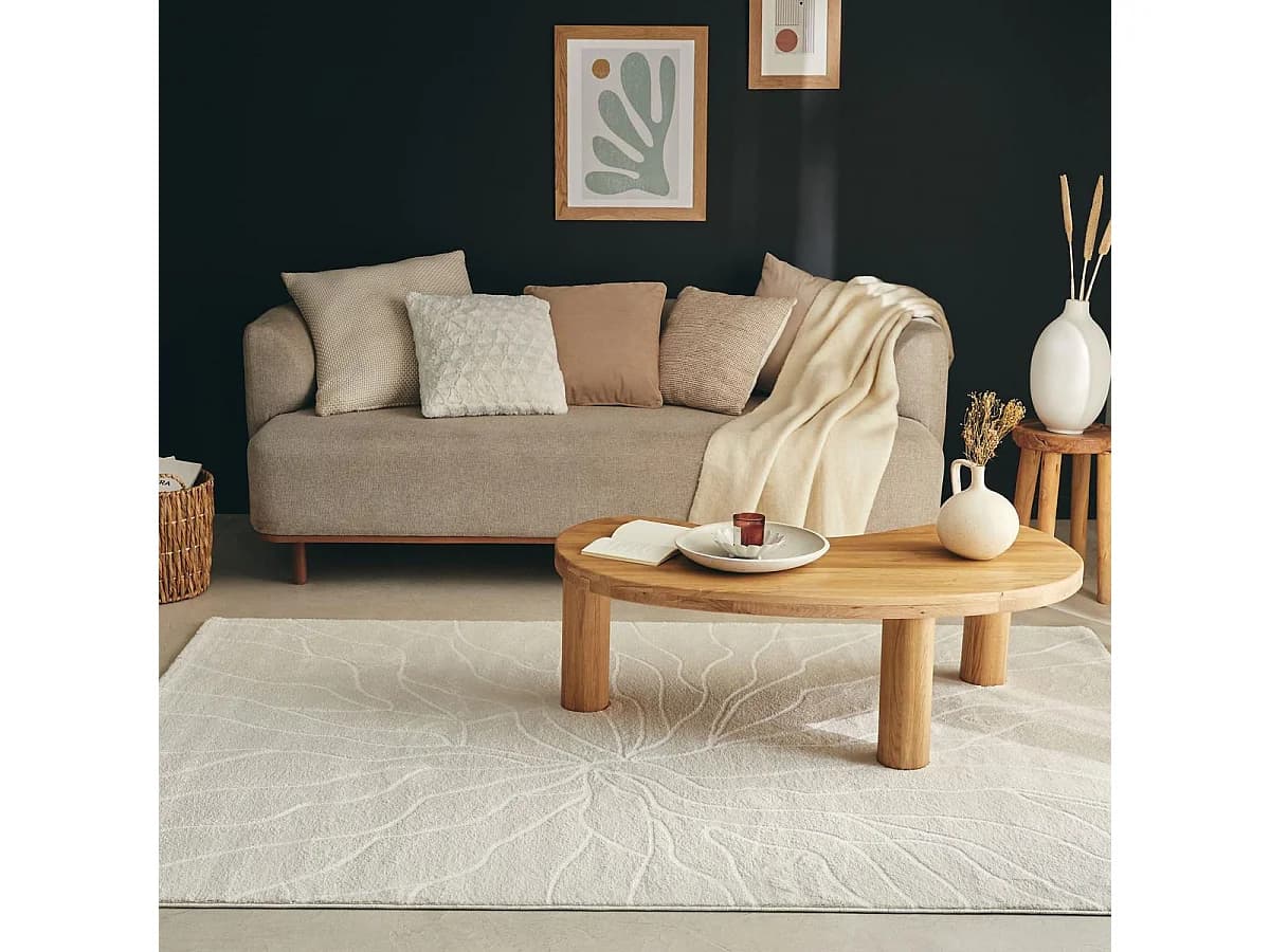 Tapis salon et chambre tissé motif abstrait ECHO 5