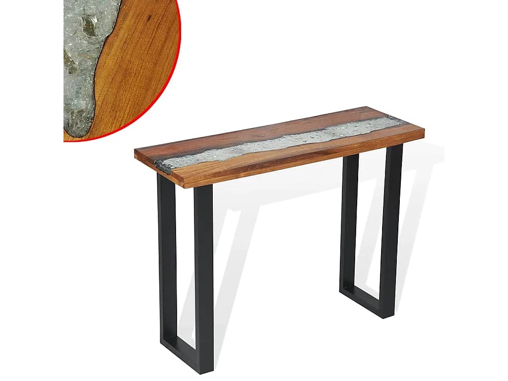 Table console Teck 100 x 35 x 75 cm