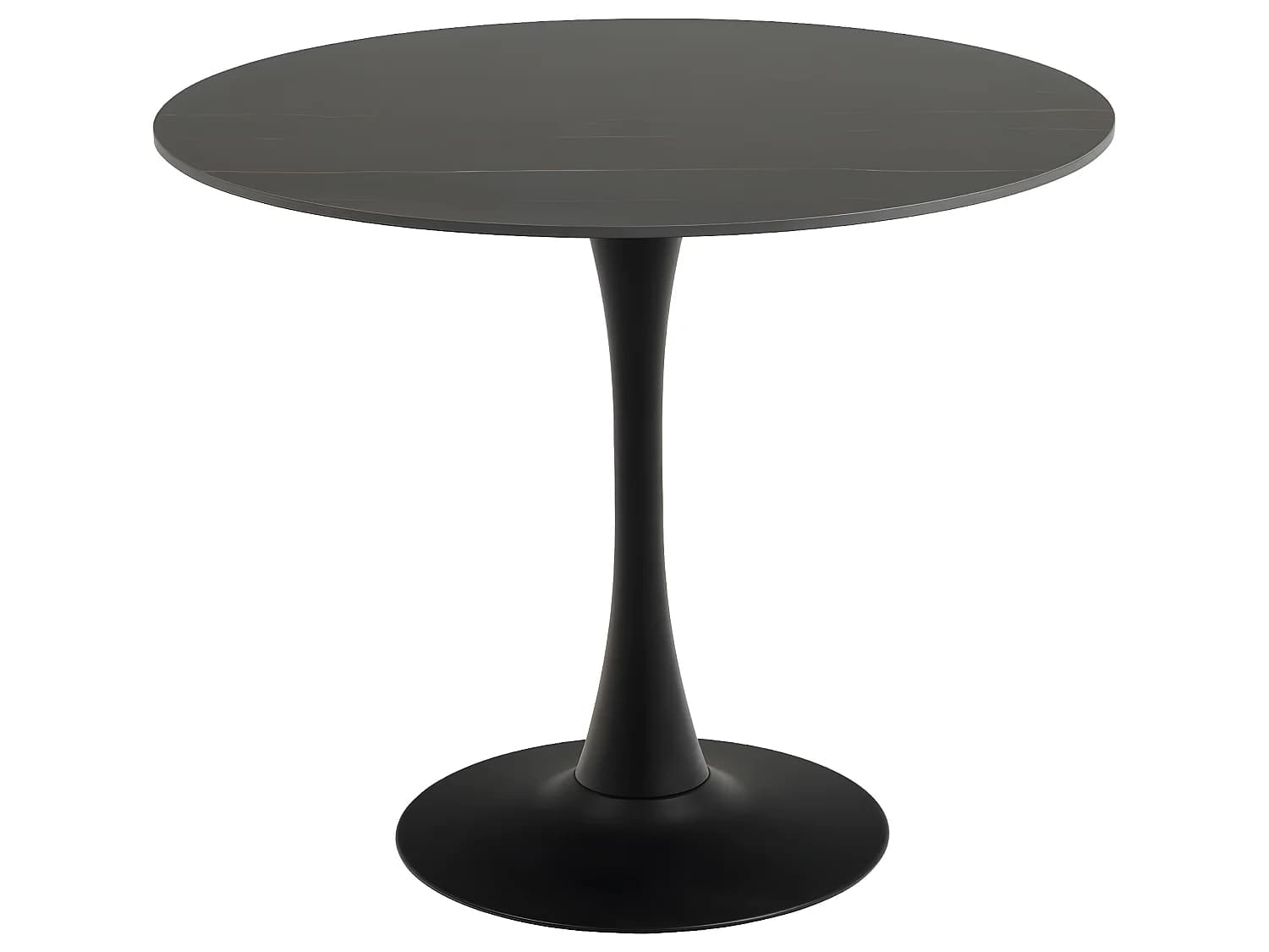 Malta table de salle à manger Ø90cm noir.