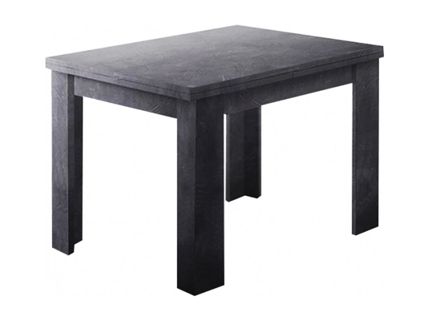 Table extensible Dlirol, Console auxiliaire de cuisine, Table extensible, 100% Made in Italy, 90x90h75 cm, Ardoise