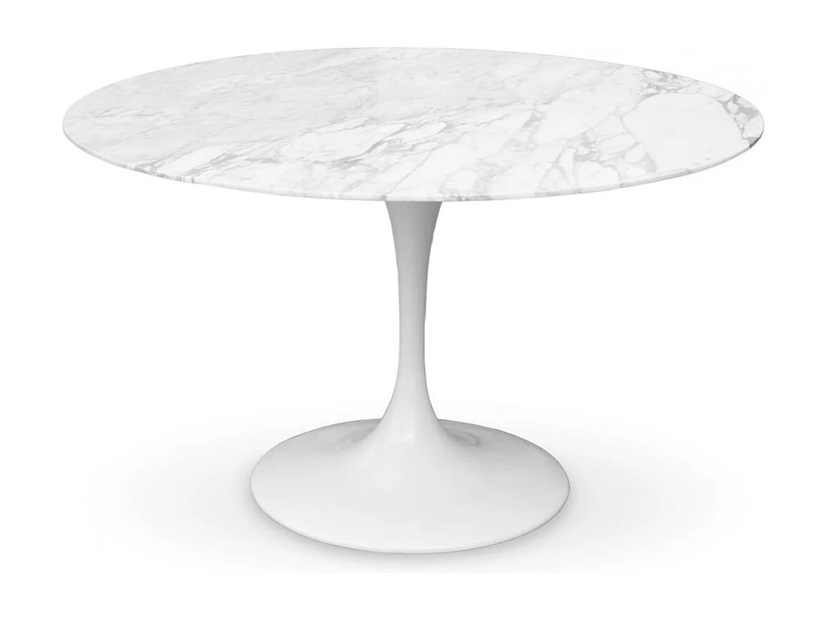 Table à manger ronde - 120 cm - Marbre - Tulip Marbre