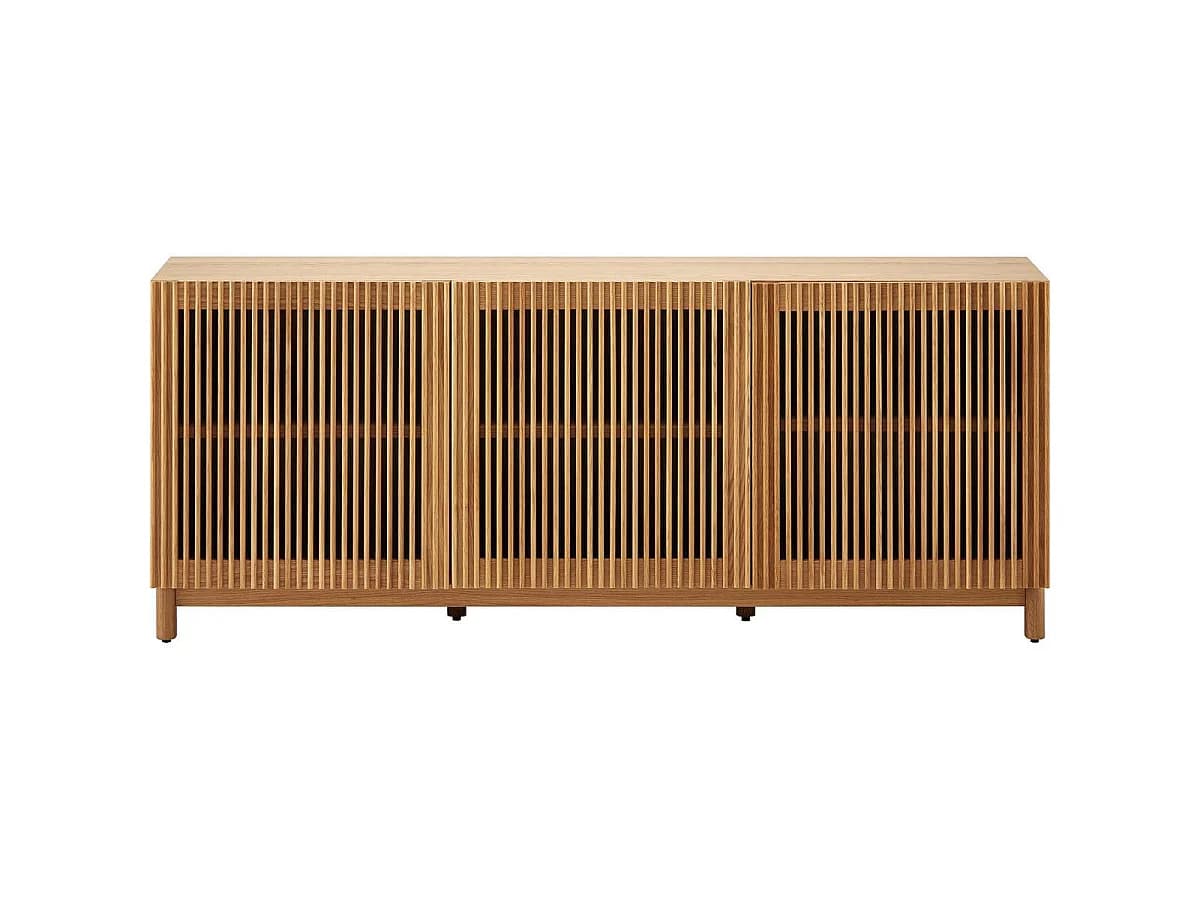 Buffet 3 portes bois/frêne 160 cm - Umea