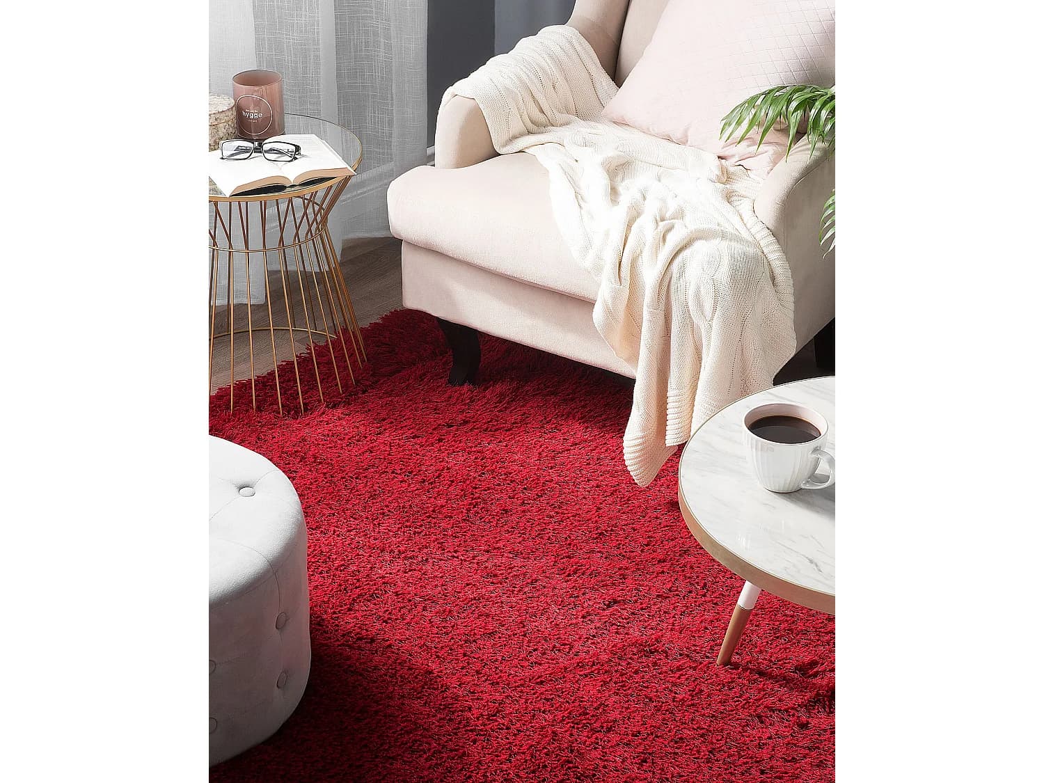 Tapis rouge 200 x 300 cm CIDE