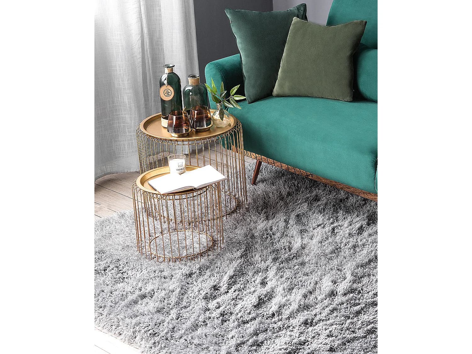Tapis gris clair 200 x 300 cm CIDE