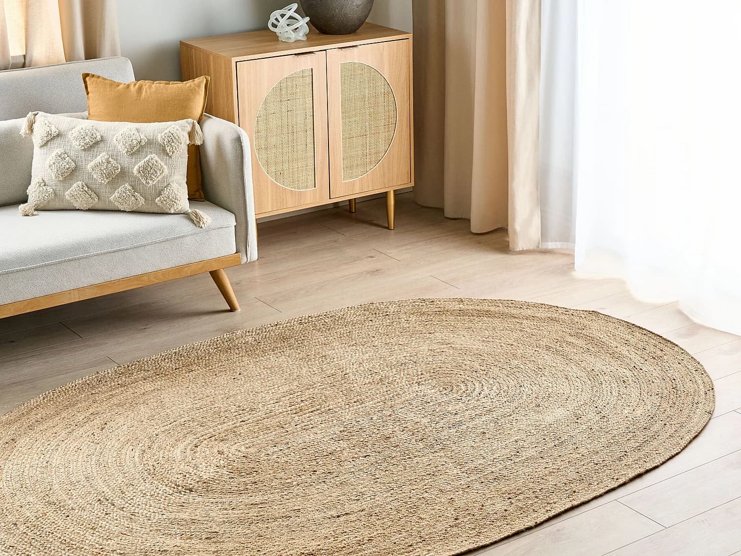 Tapis DEMIRCI 160 x 230 cm Jute Beige