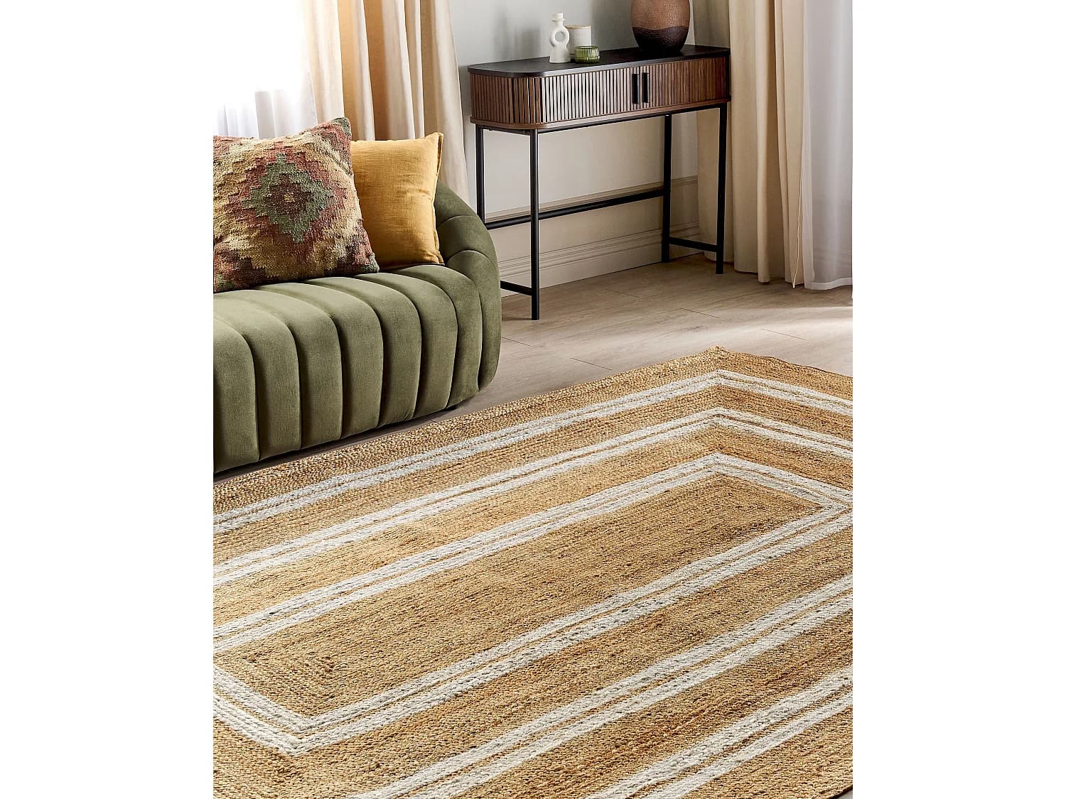 Tapis ELMALI 200 x 300 cm Jute Beige