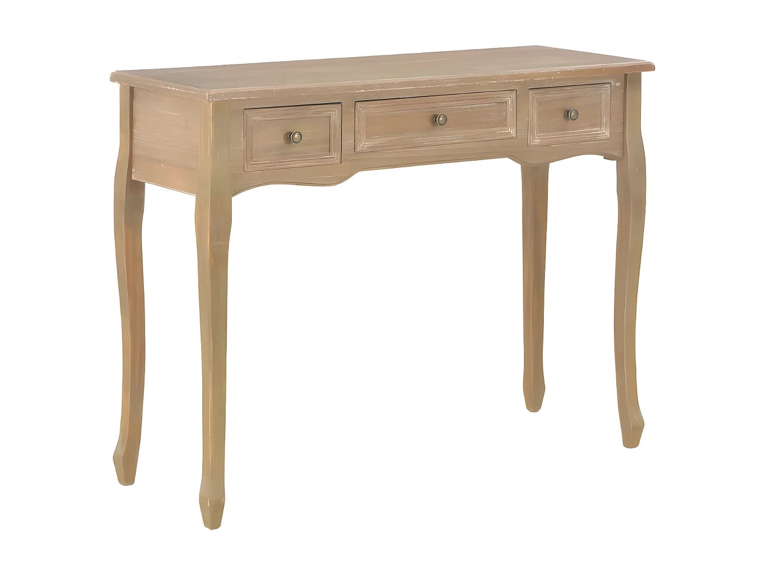 Console 3 tiroirs pin massif clair Dean