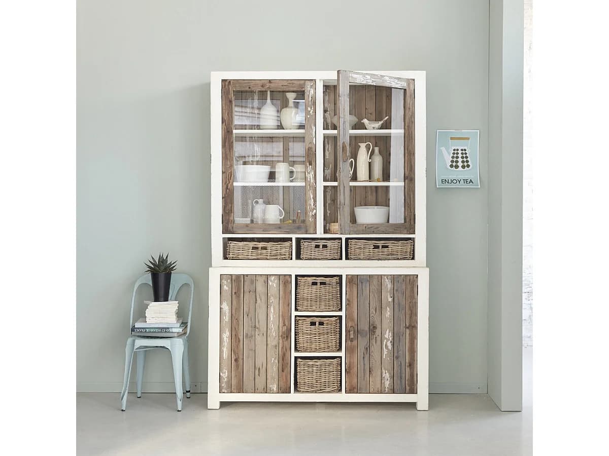 Vaisselier en bois recyclé massif