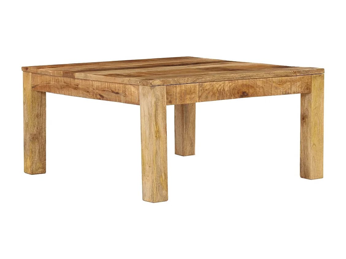 Table basse 80x80x40 cm Bois de manguier massif
