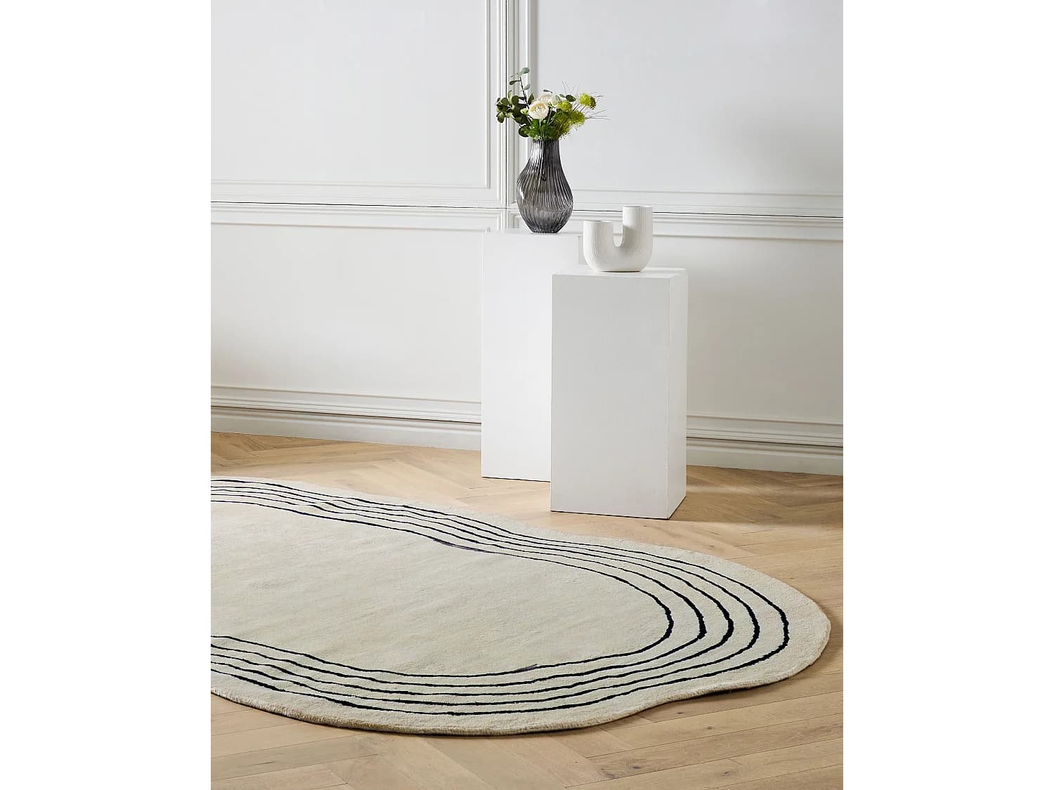 Tapis en viscose 200 x 300 cm beige RAMZAN