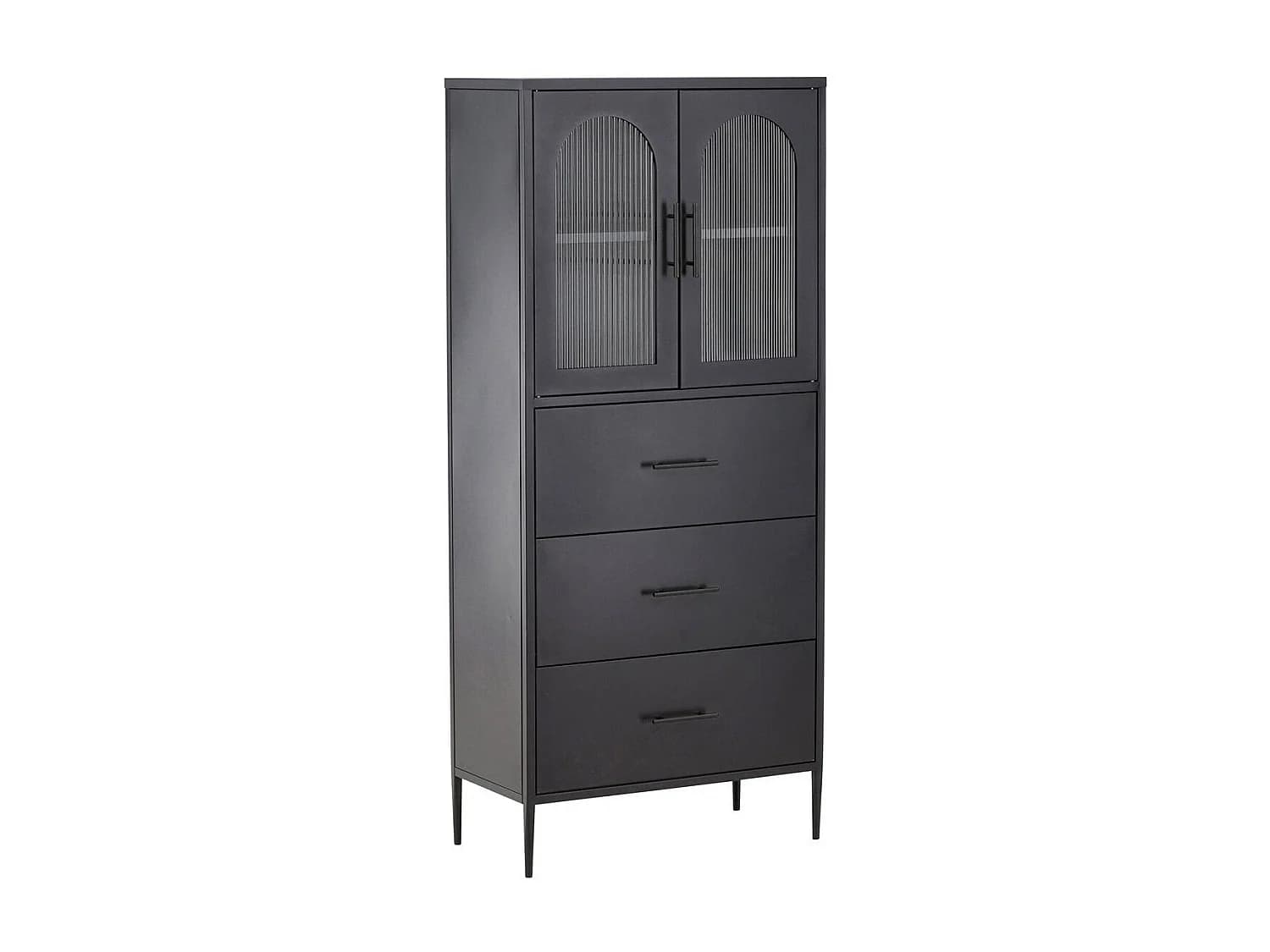 Vaisselier Design en Métal "La Paz" 160cm Noir