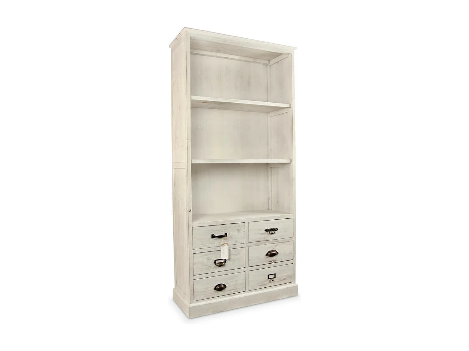Vaisselier 6 tiroirs Bois Blanc - Décoration d'Autrefois