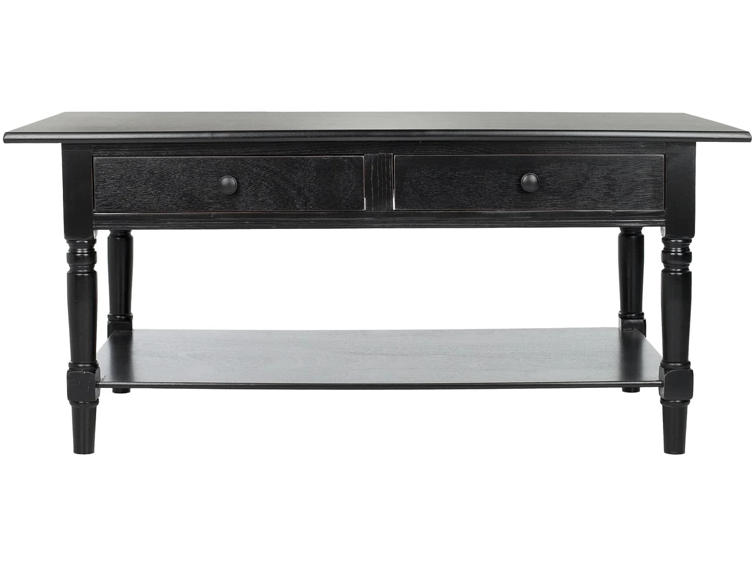 Table d'appoint Distressed & Black 55 X 106 X 46.99 cm - Marybelle