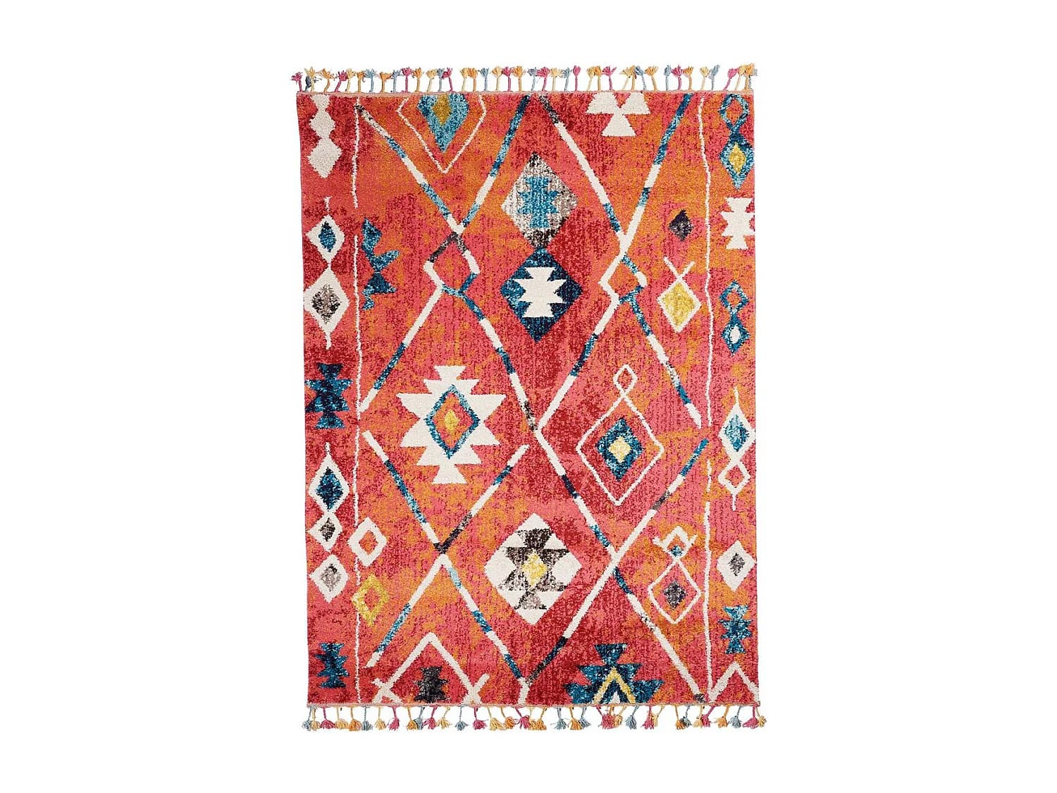 Tapis berbère tissé motifs tribaux LYN5 OURIKA B