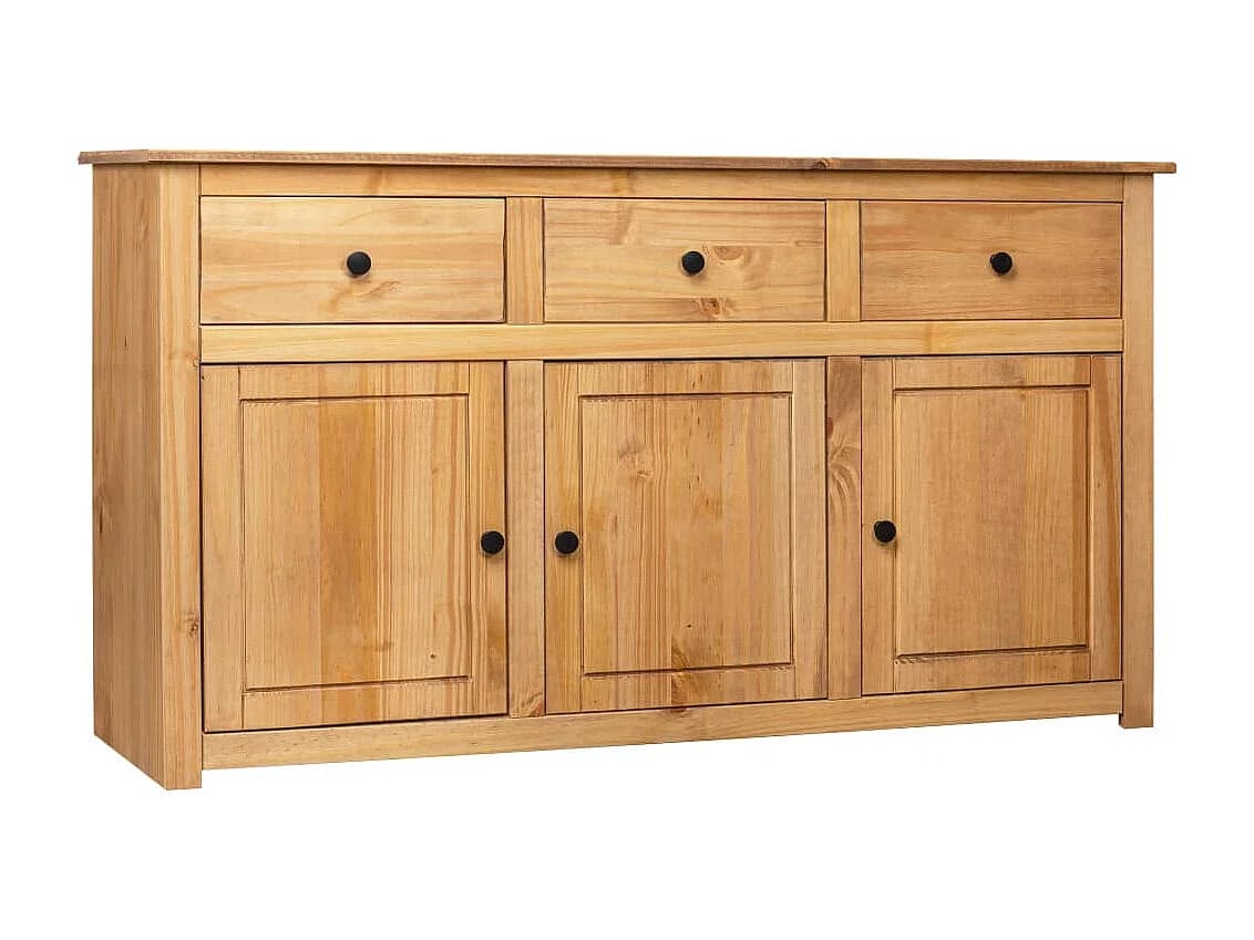 Buffet 135x40x80 cm Pin solide Assortiment Panama