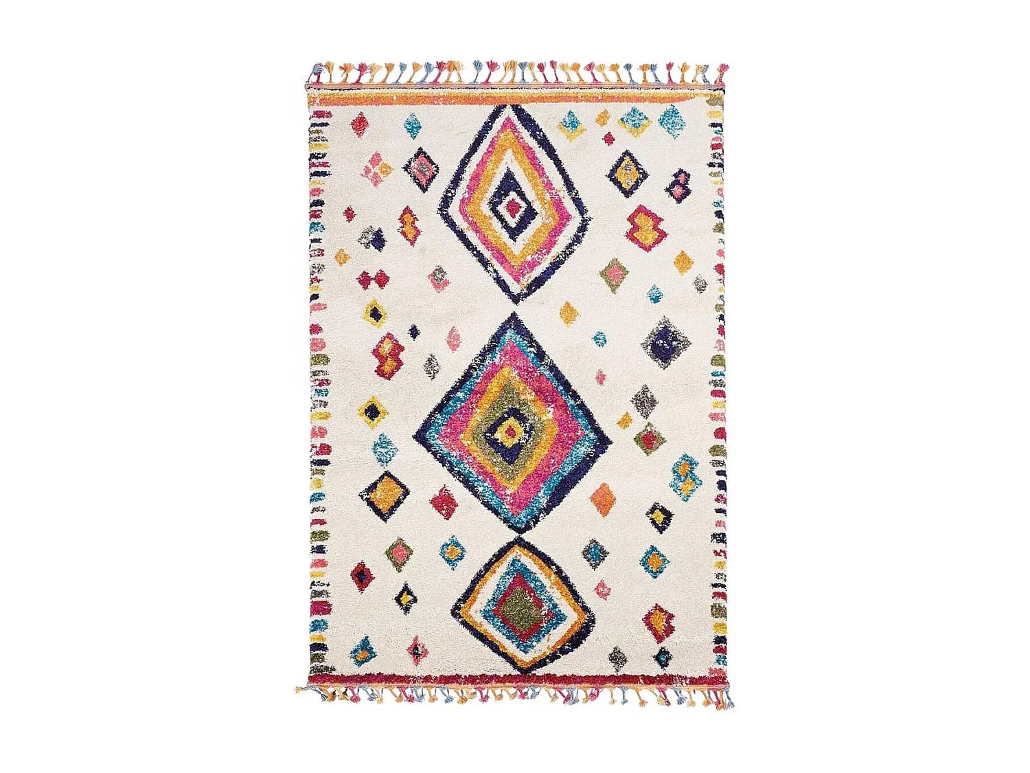 Tapis berbère tissé motif ethnic LYN5 OURIKA F