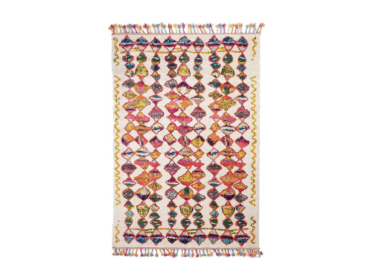 Tapis berbère tissé motifs tribaux LYN5 OURIKA A