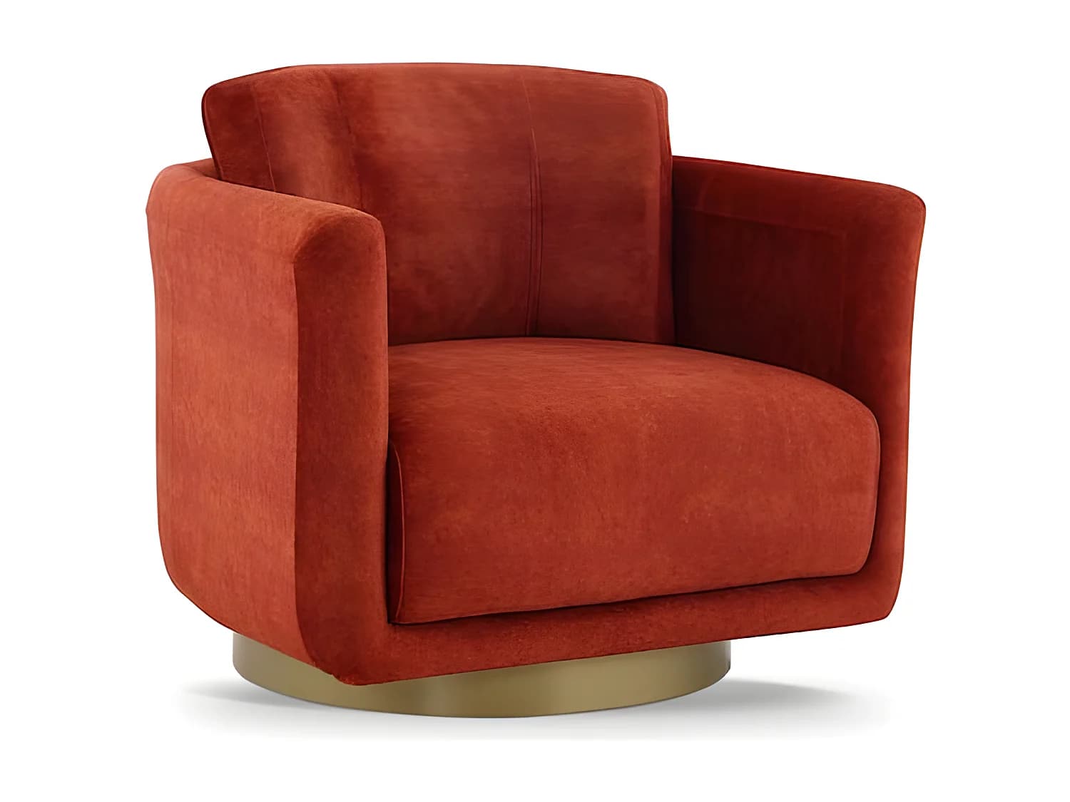 Fauteuil en tissu SCOTT - Rouge Velours rouge