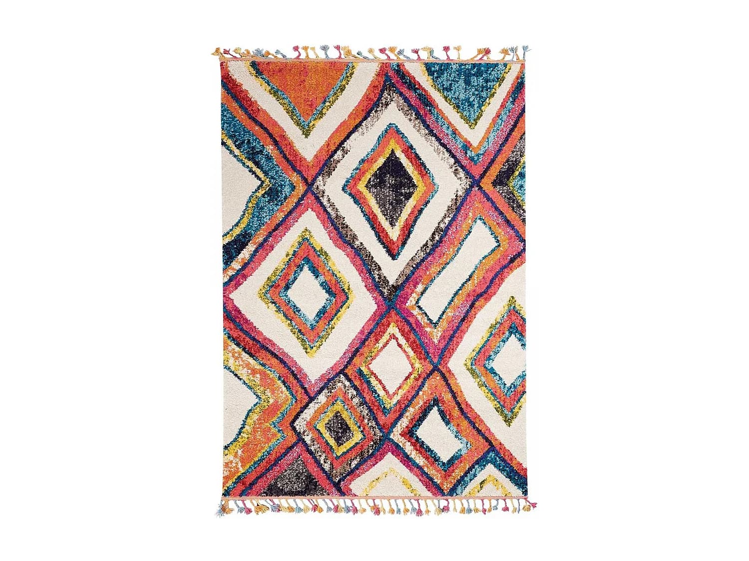 Tapis berbère tissé motif ethnic LYN5 OURIKA D