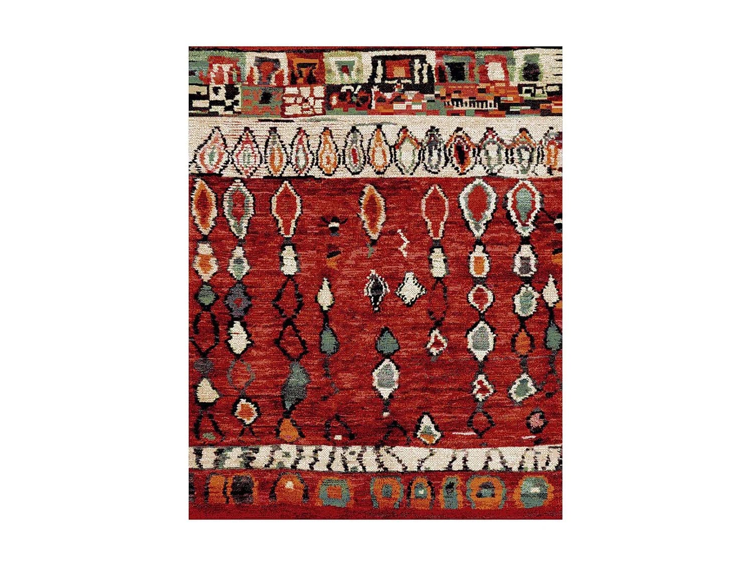 Tapis berbère tissé motifs tribaux LYN8 MOROCO
