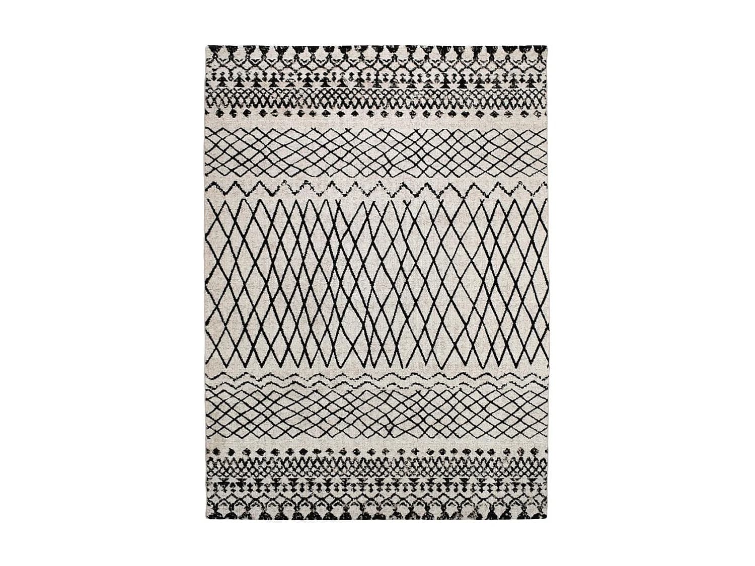 Tapis berbère tissé motifs tribaux LYN8 MABAL