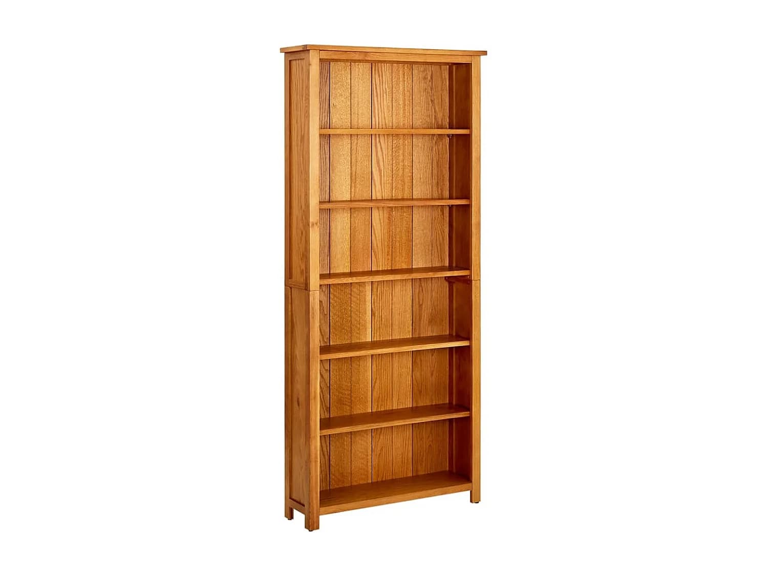 Bibliothèque à 6 étagères 80x22,5x180 cm Bois de chêne massif