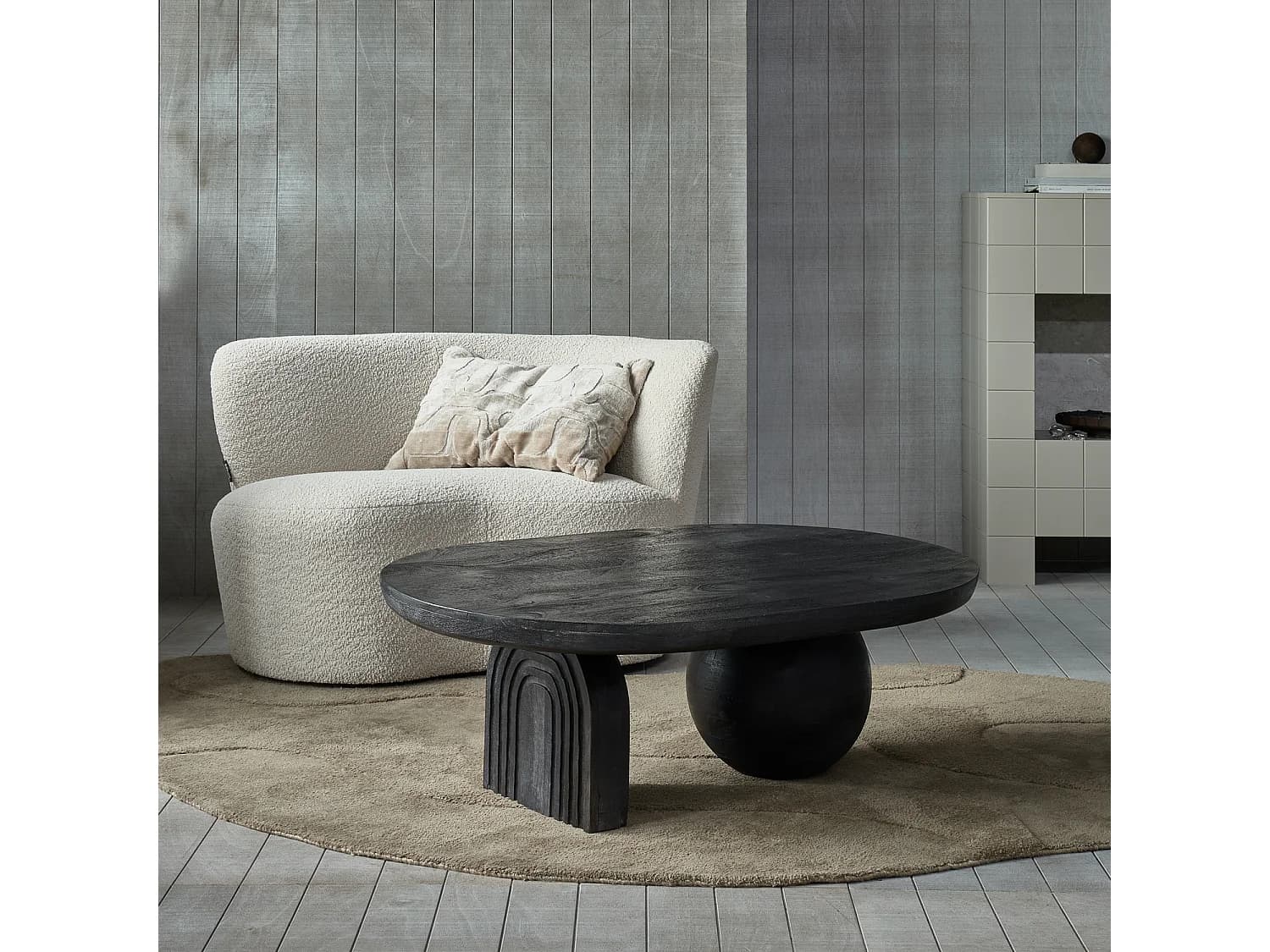 Table basse en bois de manguier STEPPE