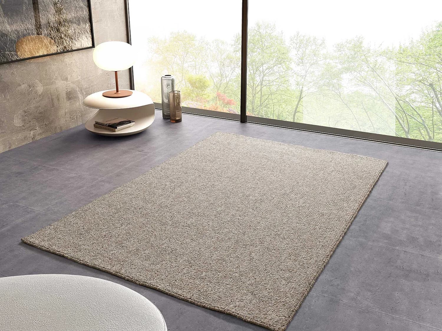 Tapis intérieur - uni - crème - 200 x 290 cm - PETRA