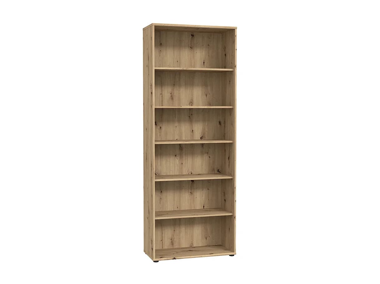 Bibliothèque / Étagère H. 198 x L. 74 cm décor chêne artisan - MARIA