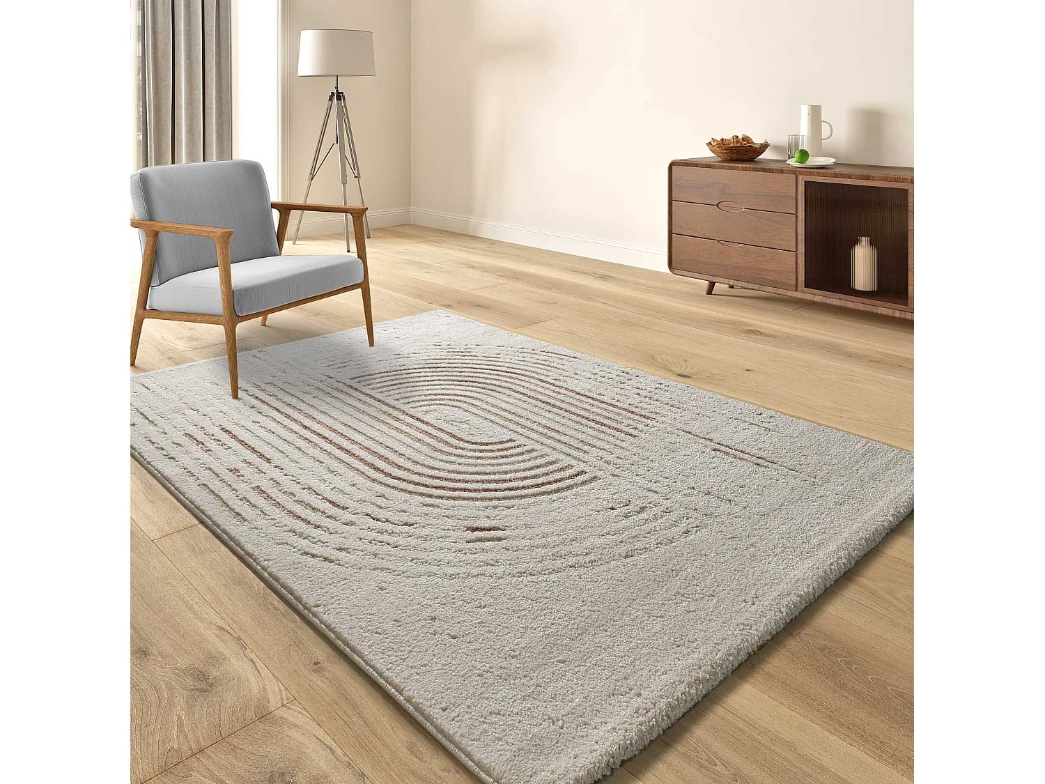 Tapis intérieur - scandinave - multicolore - 200 x 290 cm - CANDELA