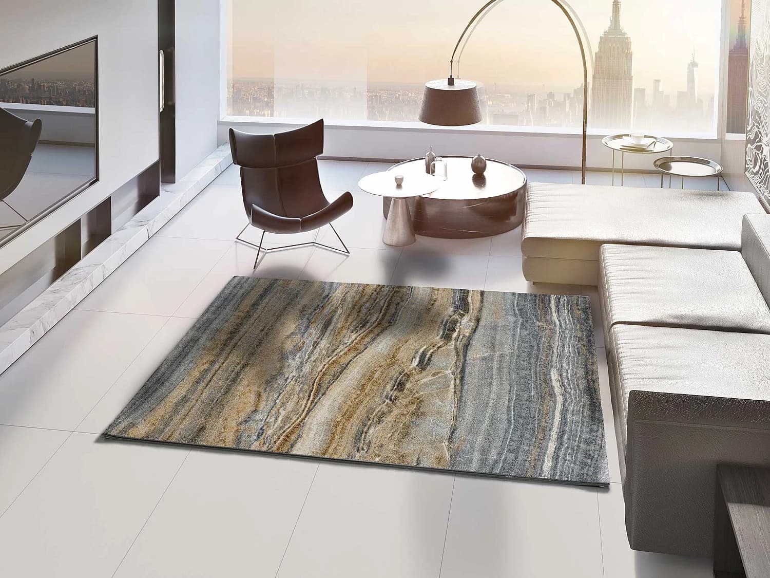 Tapis intérieur - moderne - multicolore - 200 x 290 cm - DREAMS