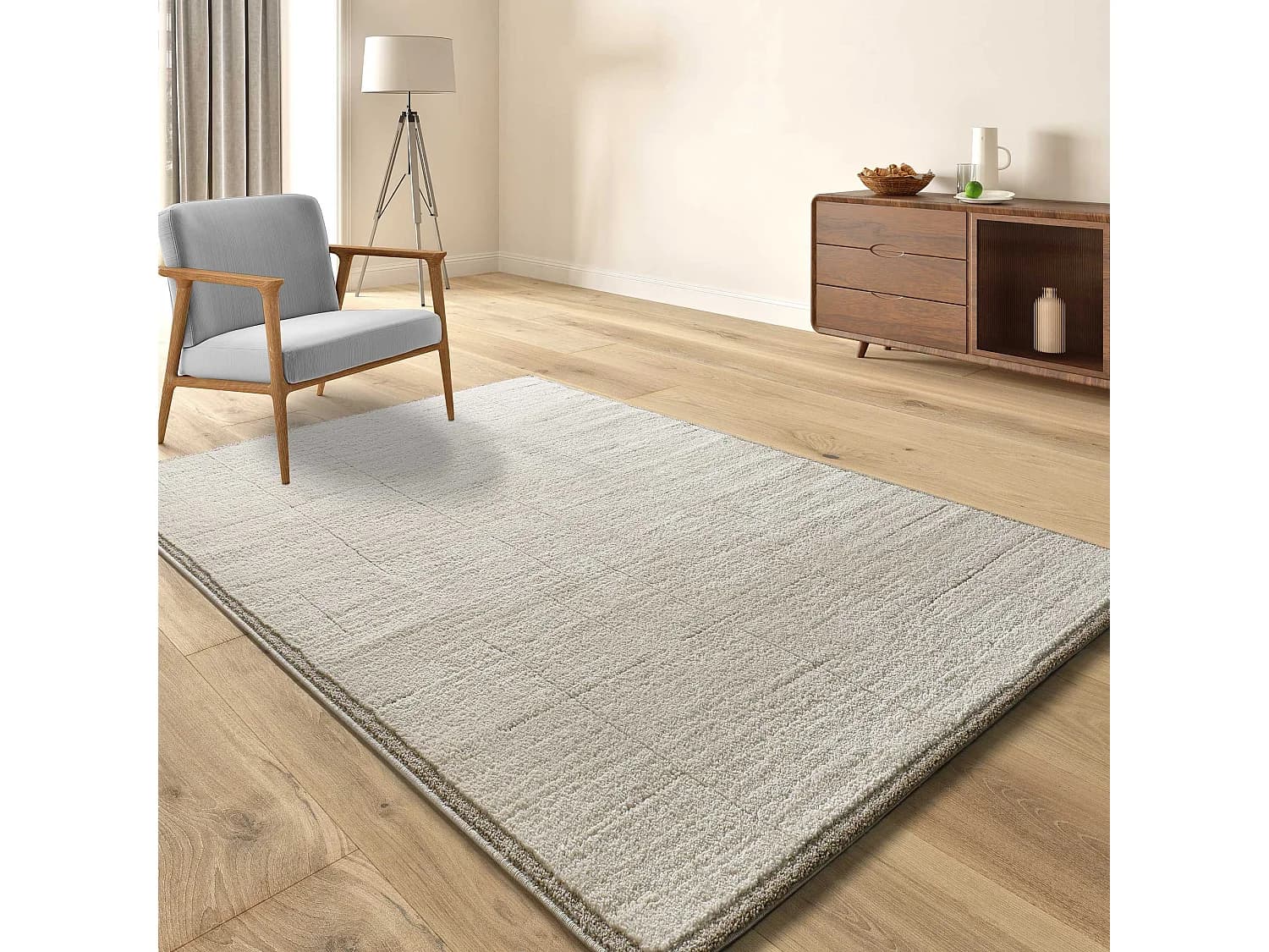 Tapis intérieur - scandinave - crème - 200 x 290 cm - CANDELA