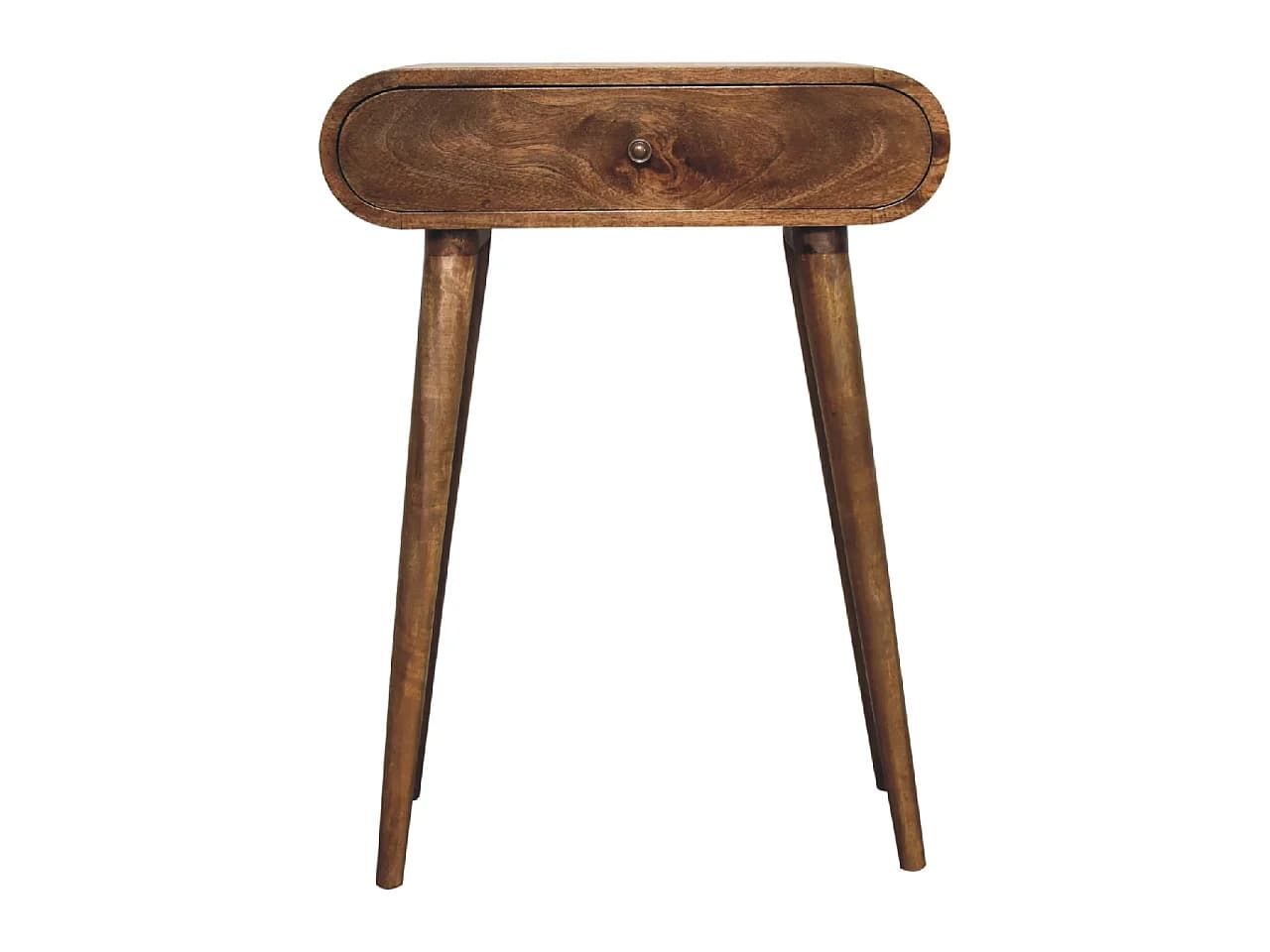 Artisan Furniture Table Console Mini London en Bois Massif, 1 Tiroir, Gris