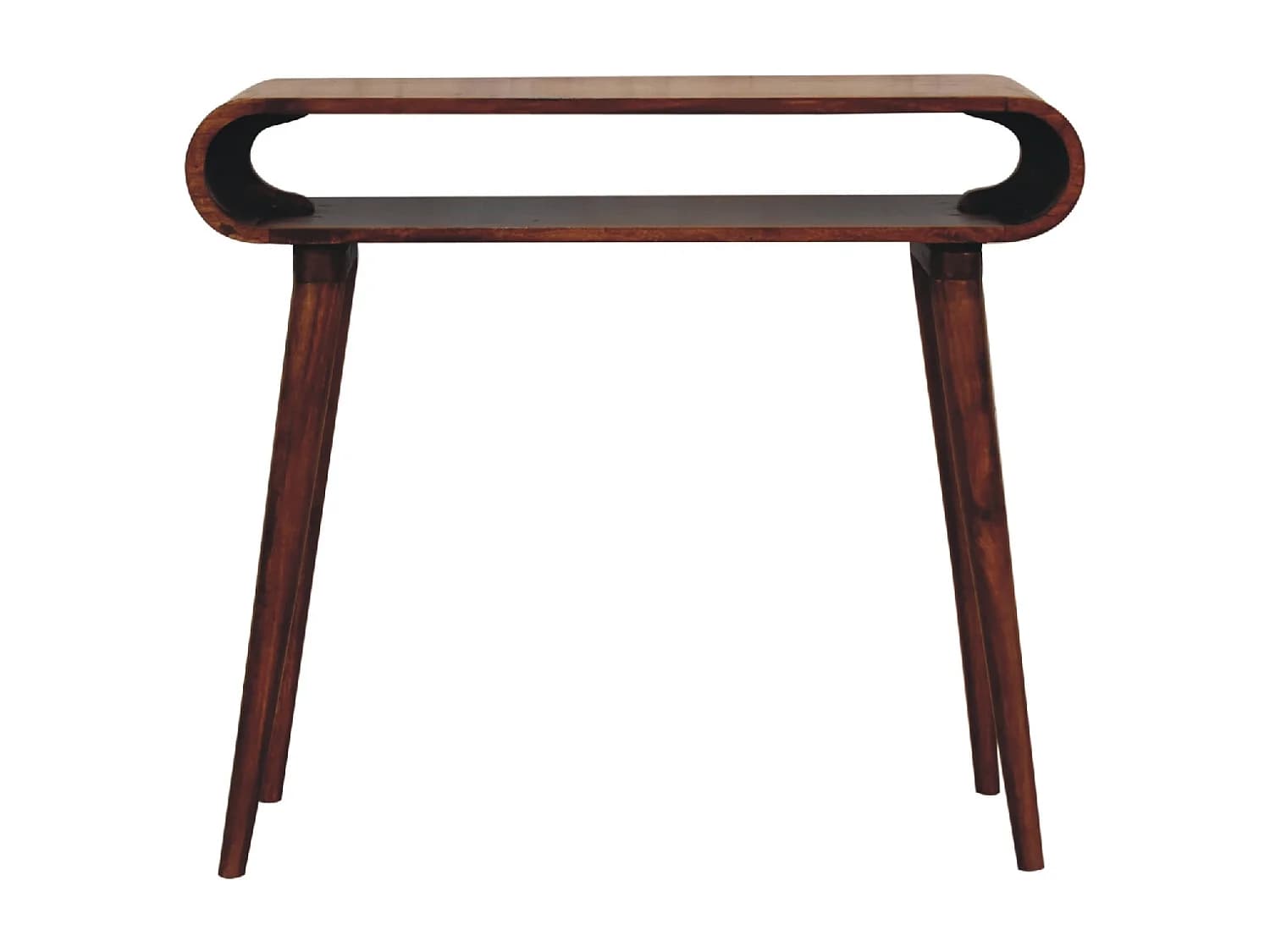 Artisan Furniture Table Console Amaya Style Nordique en Bois Massif, Marron