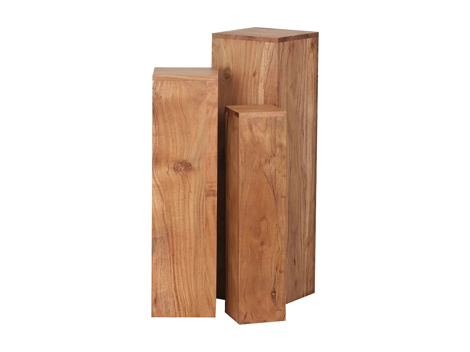 table d'appoint set de 3 tables en acacia WL1.567 en
