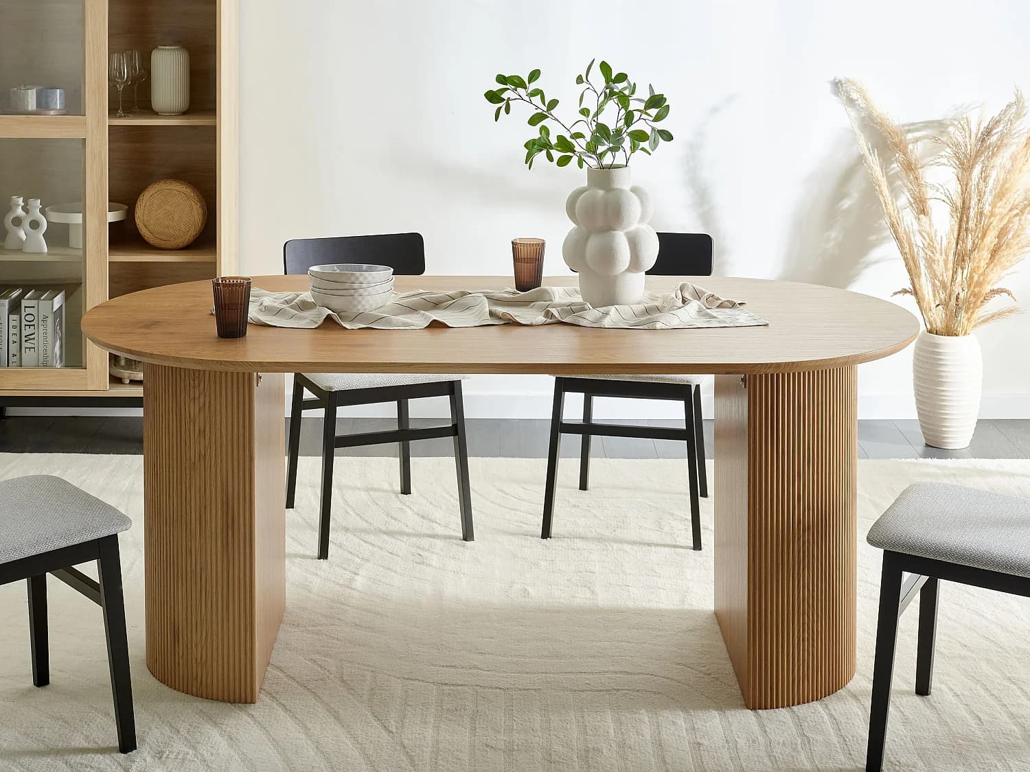 Table de repas SAVORY Marron clair 180 cm 90 cm