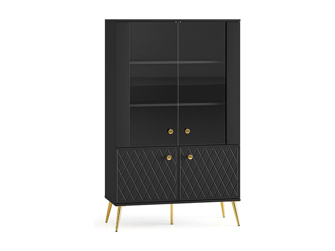 Vaisselier 4 portes Manoé Noir