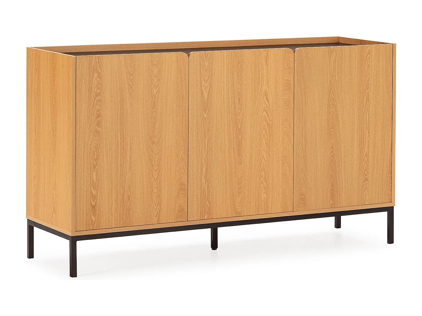 Buffet Curva 3 portes couleur Chêne