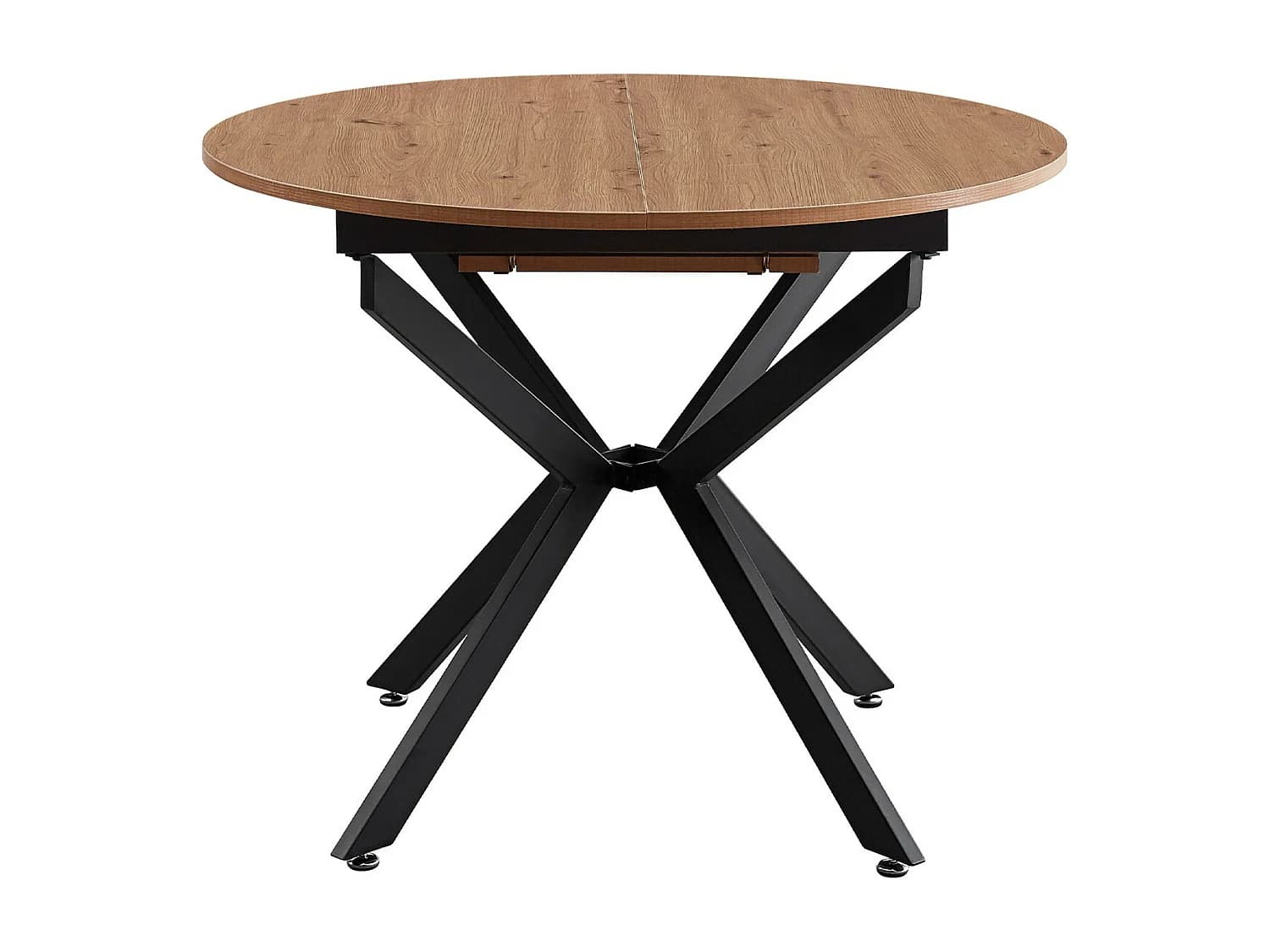 Table à manger extensible effet bois 4/6 personnes 100/140 cm - Marius