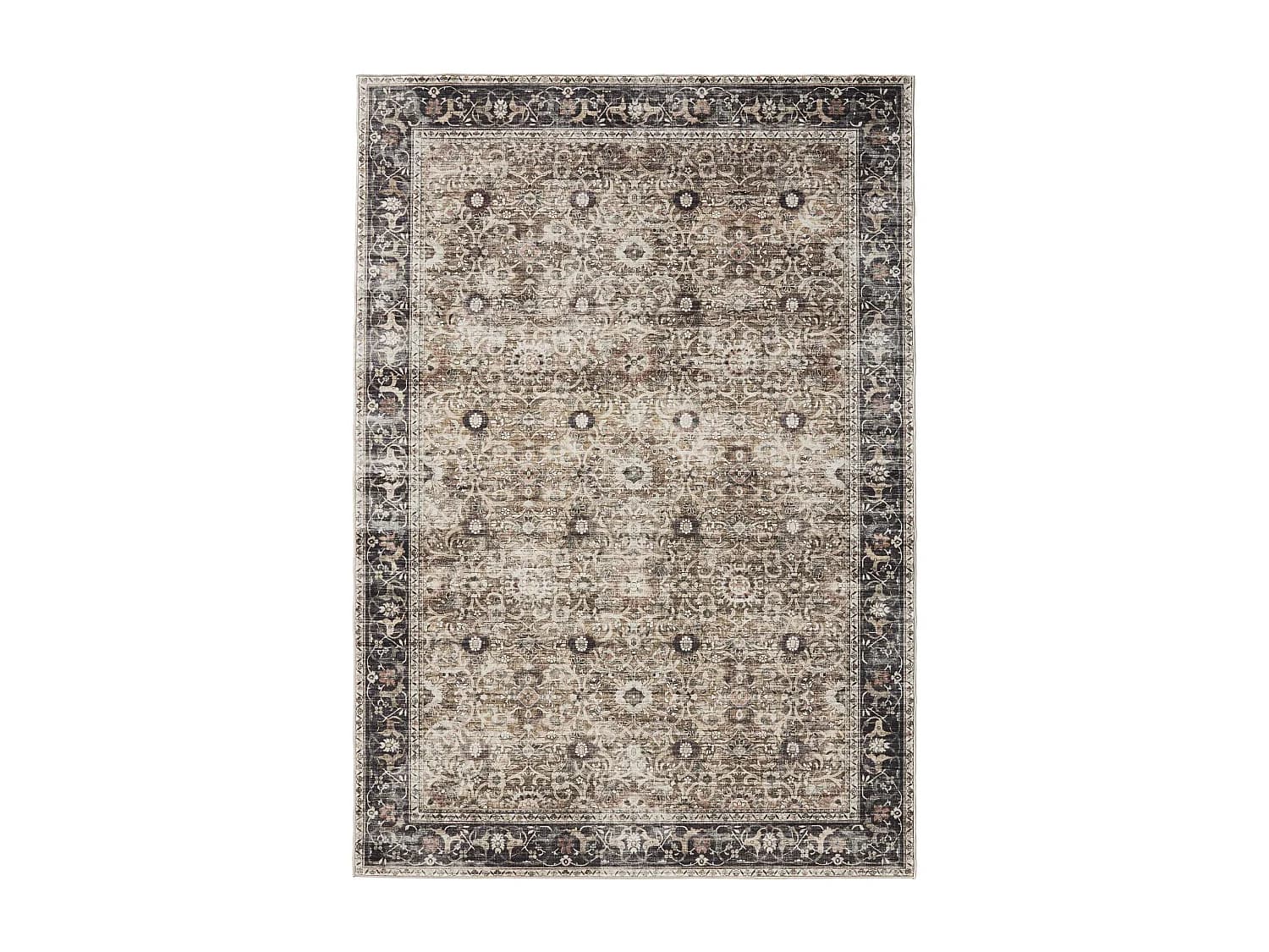 Tapis lavable George Anthracite/Taupe 240x340 cm