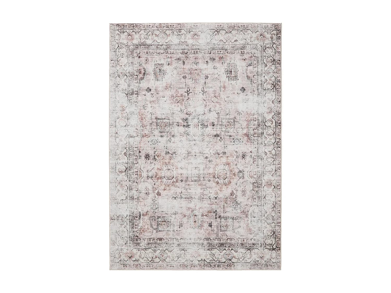 Tapis lavable George Crème/Taupe 300x400 cm