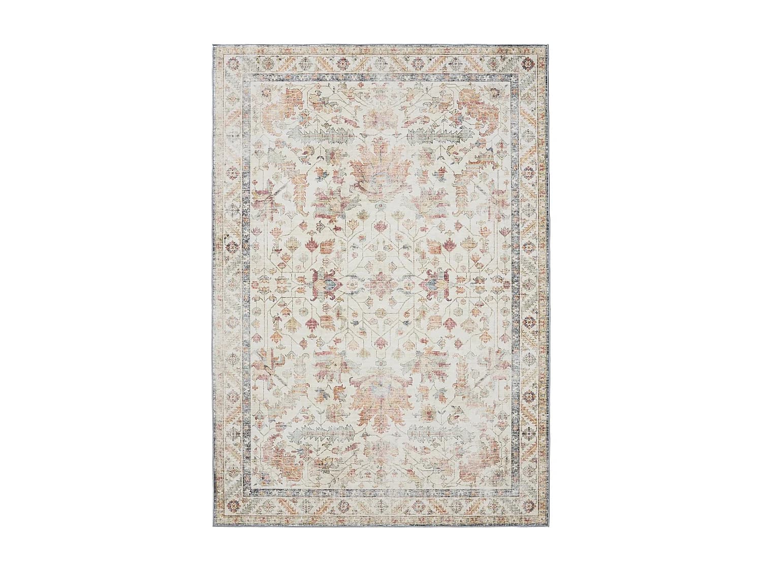 Tapis lavable George Multicouleur/Beige 300x400 cm